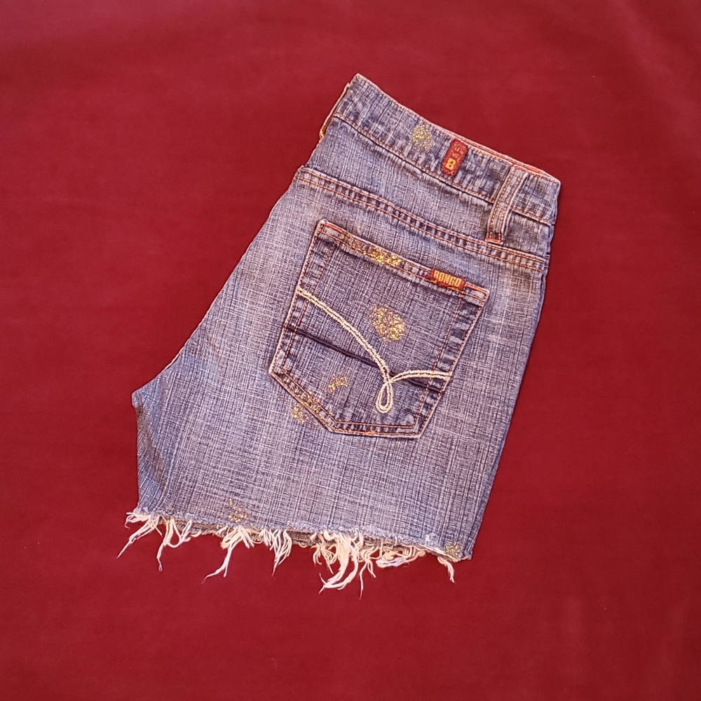 Bongo brand custom distressed cutoffs juniors size 9 - Picture 5 of 11
